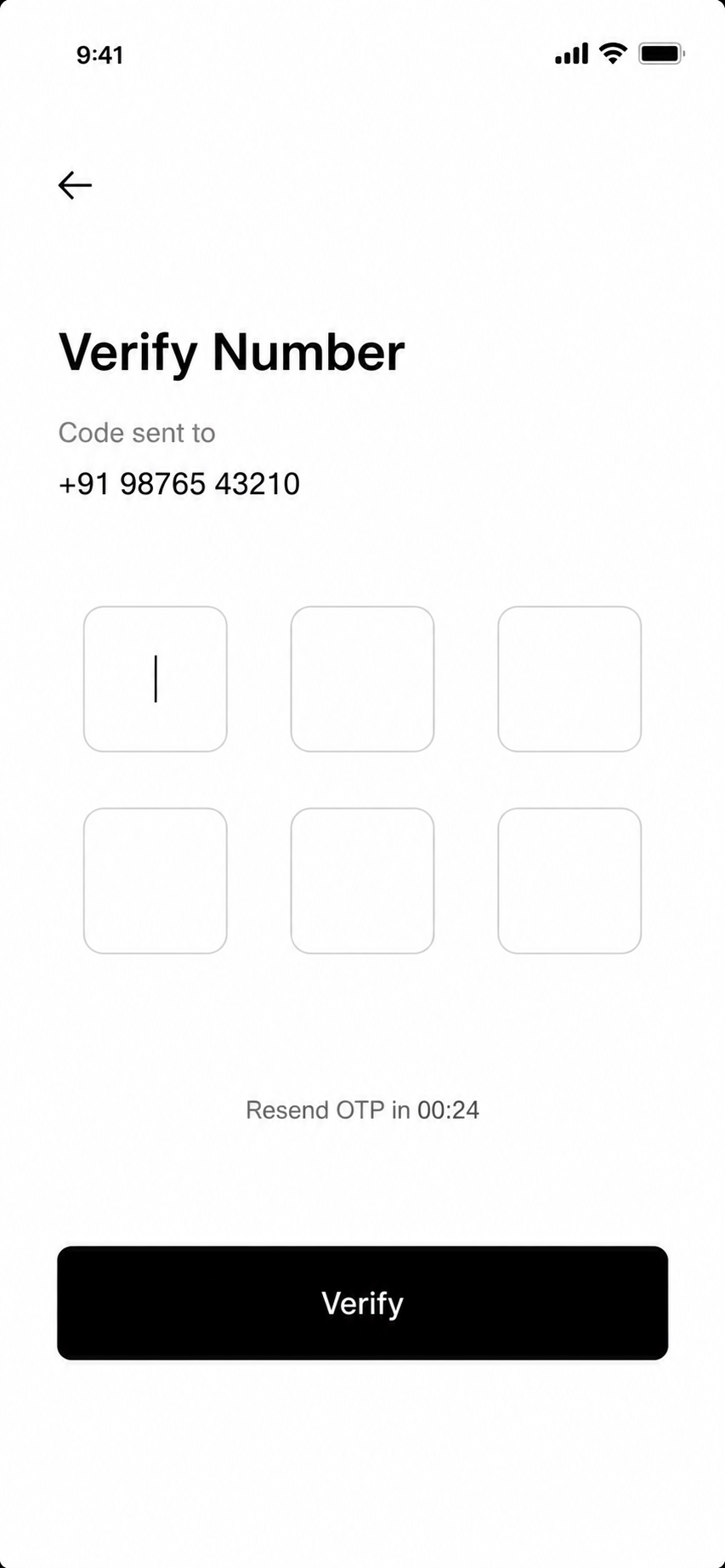 OTP verification