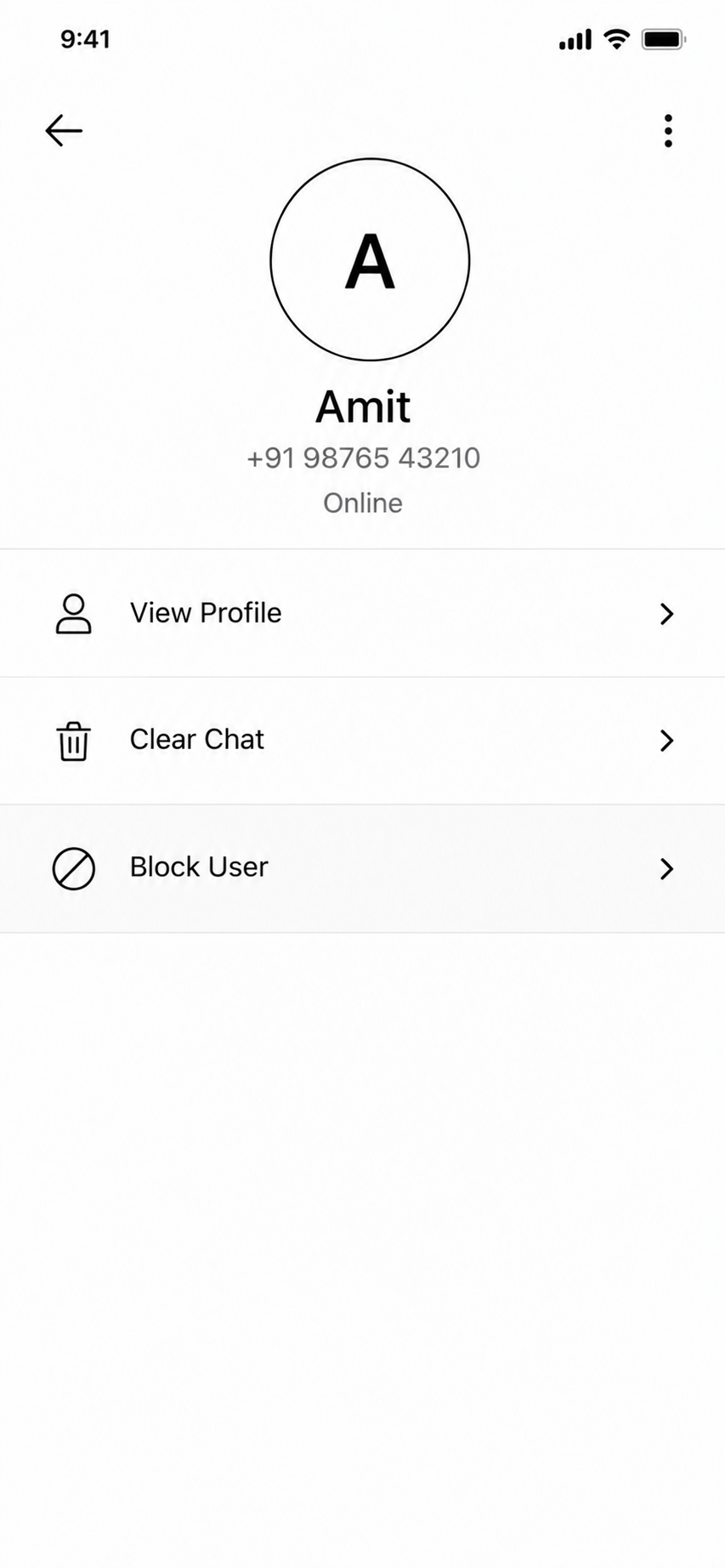 Chat options